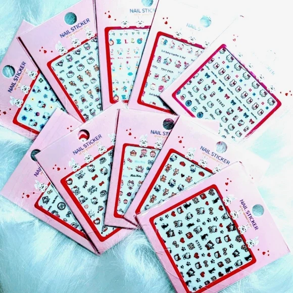 NWT Hello Kitty Nail Art Design Stickers N°1 FRIENDSHIP! - Picture 7 of 14